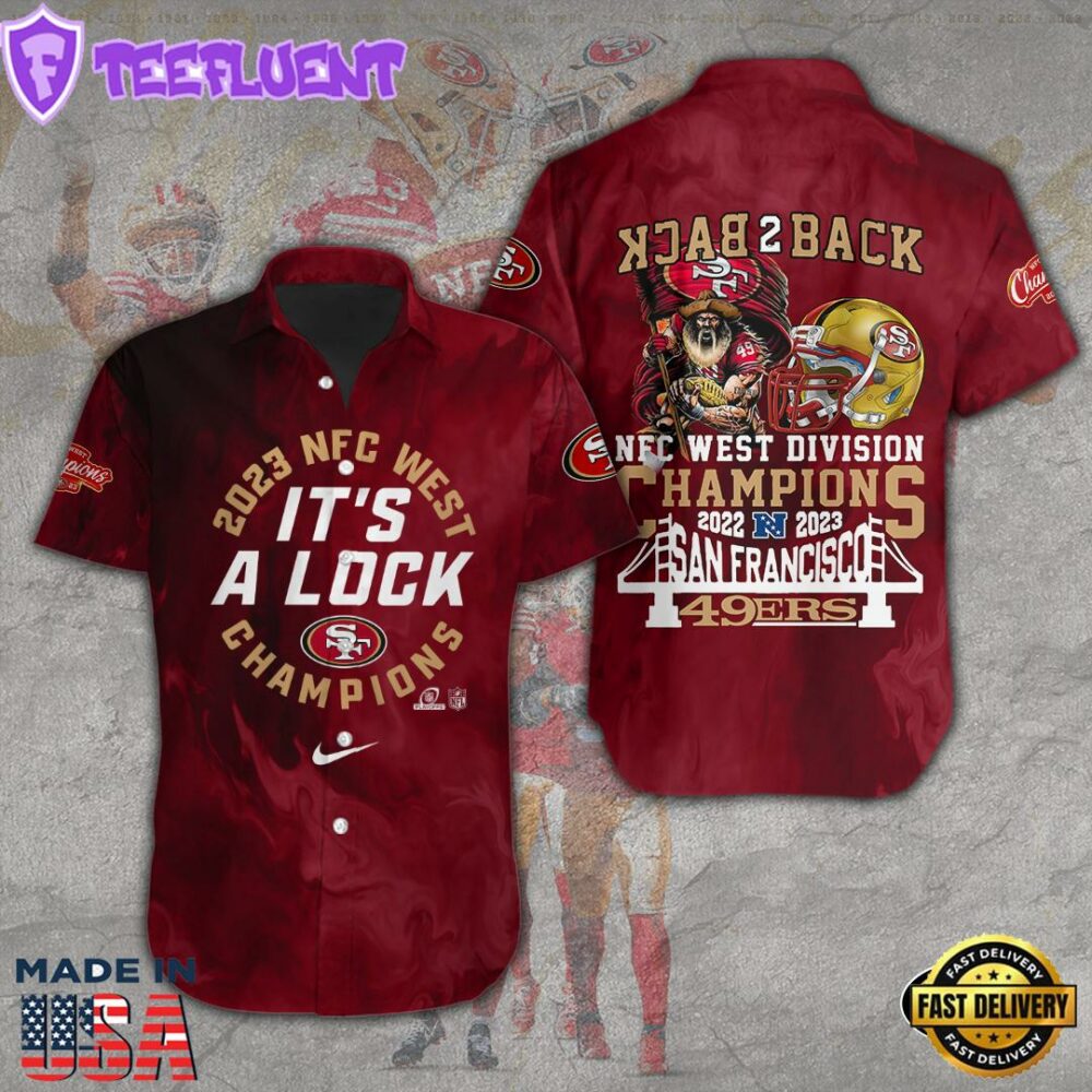 San Francisco 49ers Short Sleeve Dress Shirt For Fans