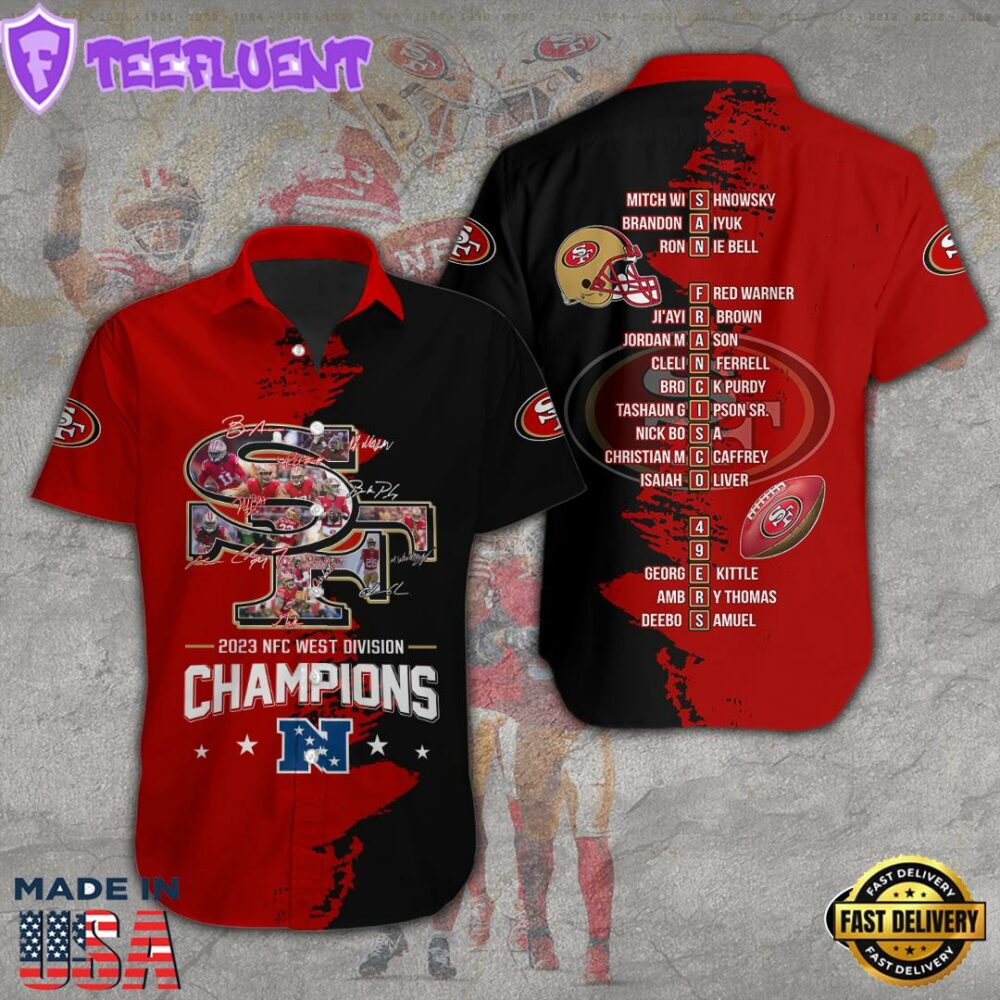 San Francisco 49ers Short Sleeve Dress Shirt Hawaiian For Family