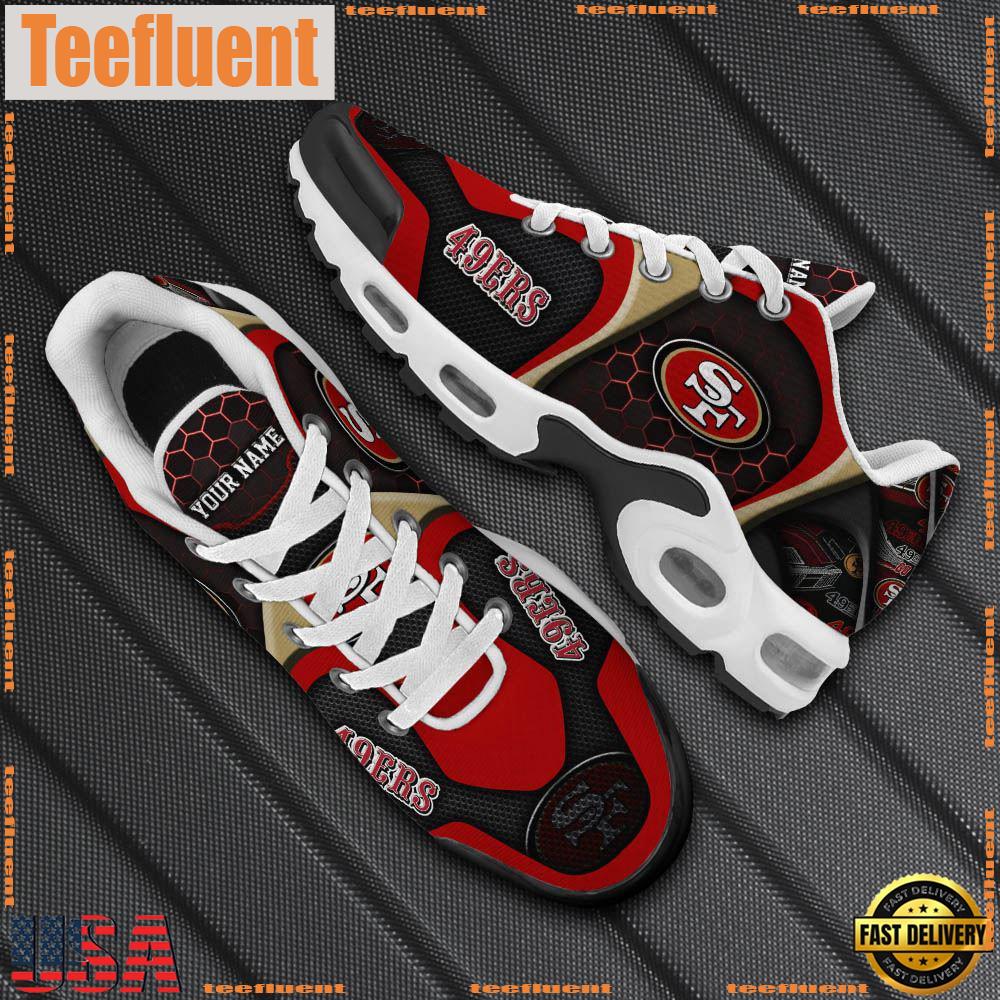 San Francisco 49ers Tn Shoes Personalized Your Name, Football Team Shoes