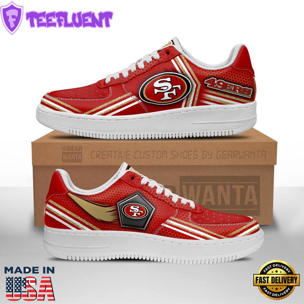 Sanfrancisco 49ers Air Sneakers Custom Force Shoes For Fans