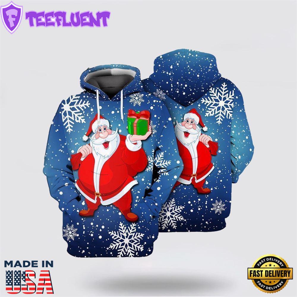 Santa Christmas 1 All Over Print 3D Hoodie