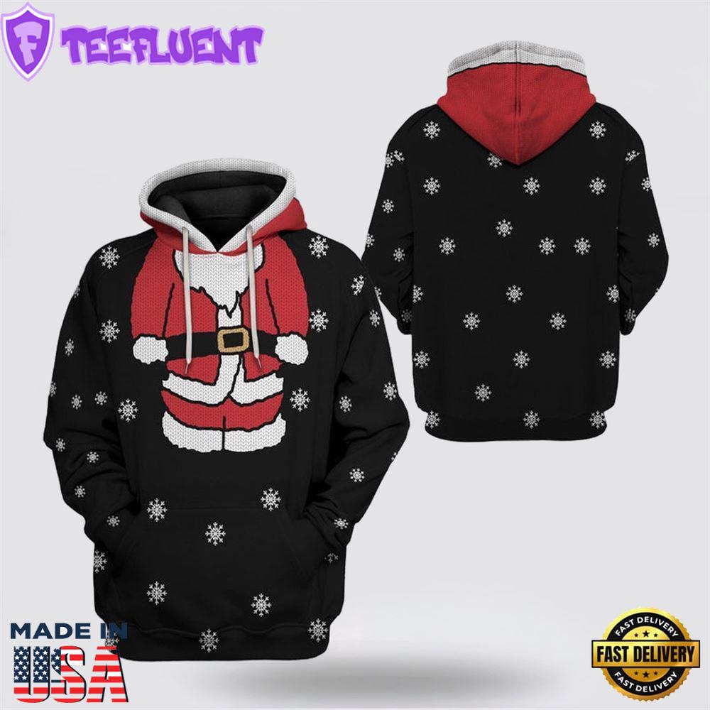 Santa Claus Christmas 1 All Over Print 3D Hoodie
