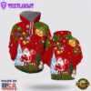 Santa Claus Christmas All Over Print 3D Hoodie