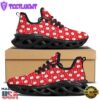 Santa Claus Christmas Print Pattern Black Max Soul Shoes
