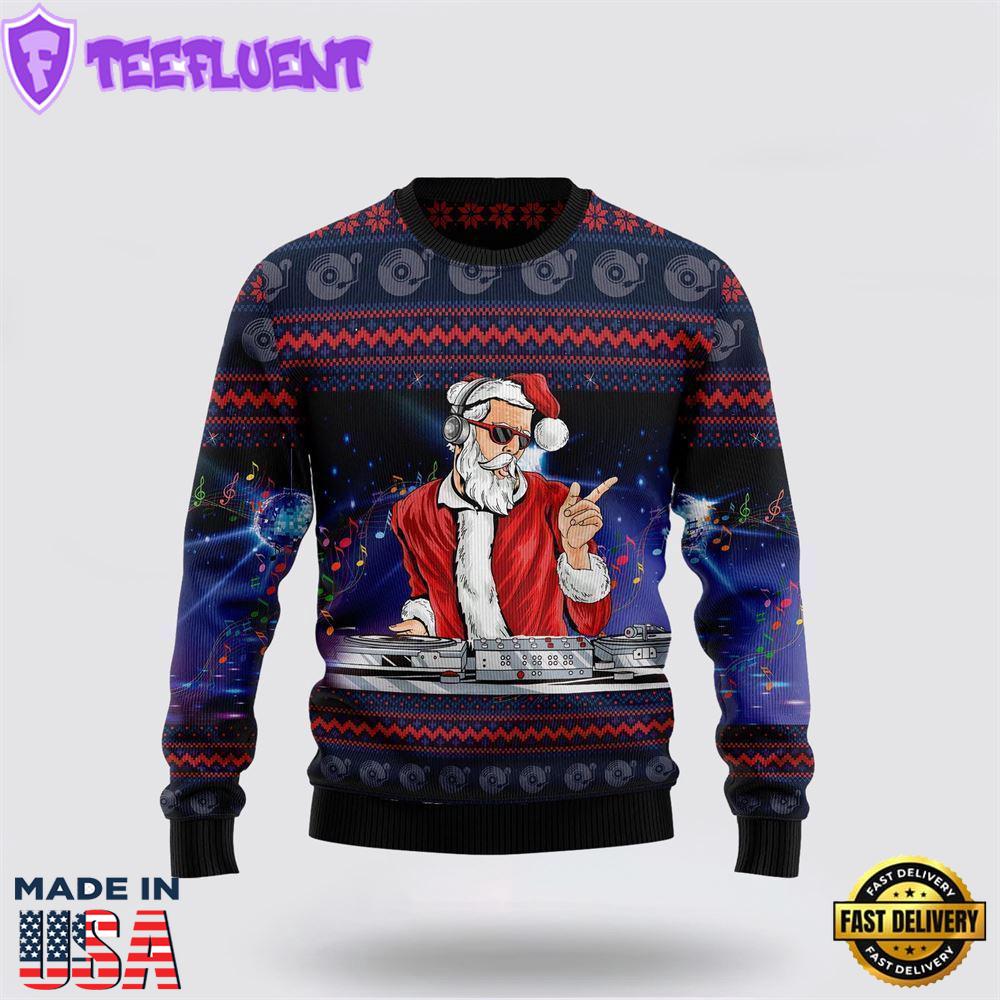 Santa Claus Dance Night Party Ugly Sweater Ugly Christmas Sweater For Men And Women