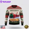 Santa Claus Is Kayaking To Town Ugly Christmas Sweater For Men And Women