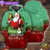 Santa Claus Merry Christmas All Over Print 3D Hoodie