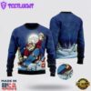 Santa Claus Playing Skateboard Ugly Christmas Sweater For Men And Women