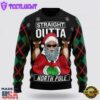 Santa Claus Straight Outta North Pole Ugly Christmas Sweater For Men And Women
