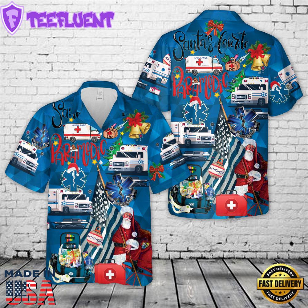 Santa EMT Christmas Hawaiian Shirt
