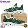 Santa Hats Christmas Print Pattern White Max Soul Shoes