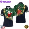 Santa Playing Golf Navy Mens Polo Shirts Christmas Gift Xmas 2 Santa Playing Golf Navy Mens Polo Shirts Christmas