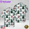 Santa Playing Ice Hockey Christmas Hawaiian Shirt