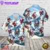 Santa Snowboarding Christmas Hawaiian Shirt