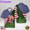 Santa Usa Flag Christmas Hawaiian Shirt