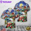 Santa With Tractor Christmas Hawaiian Shirt