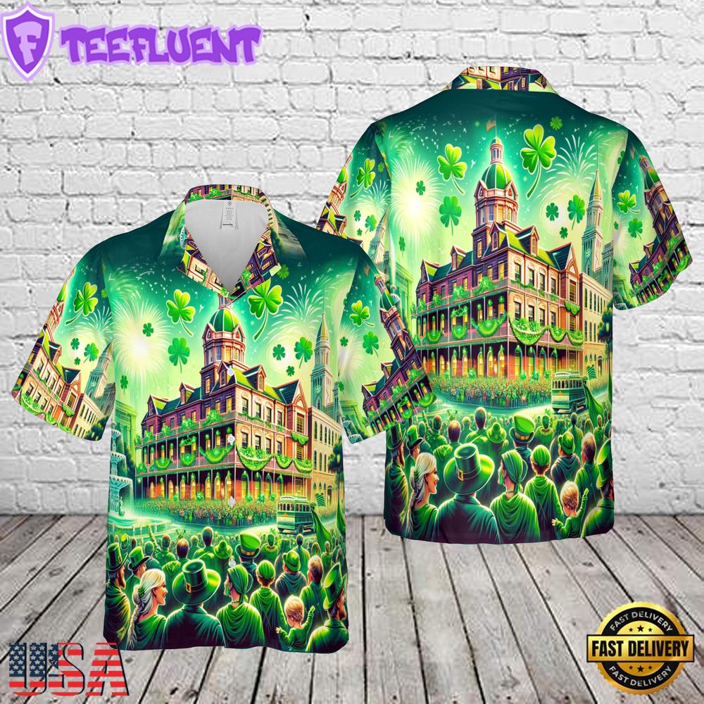 Savannah, Georgia St. Patrick's Day Hawaiian Shirt