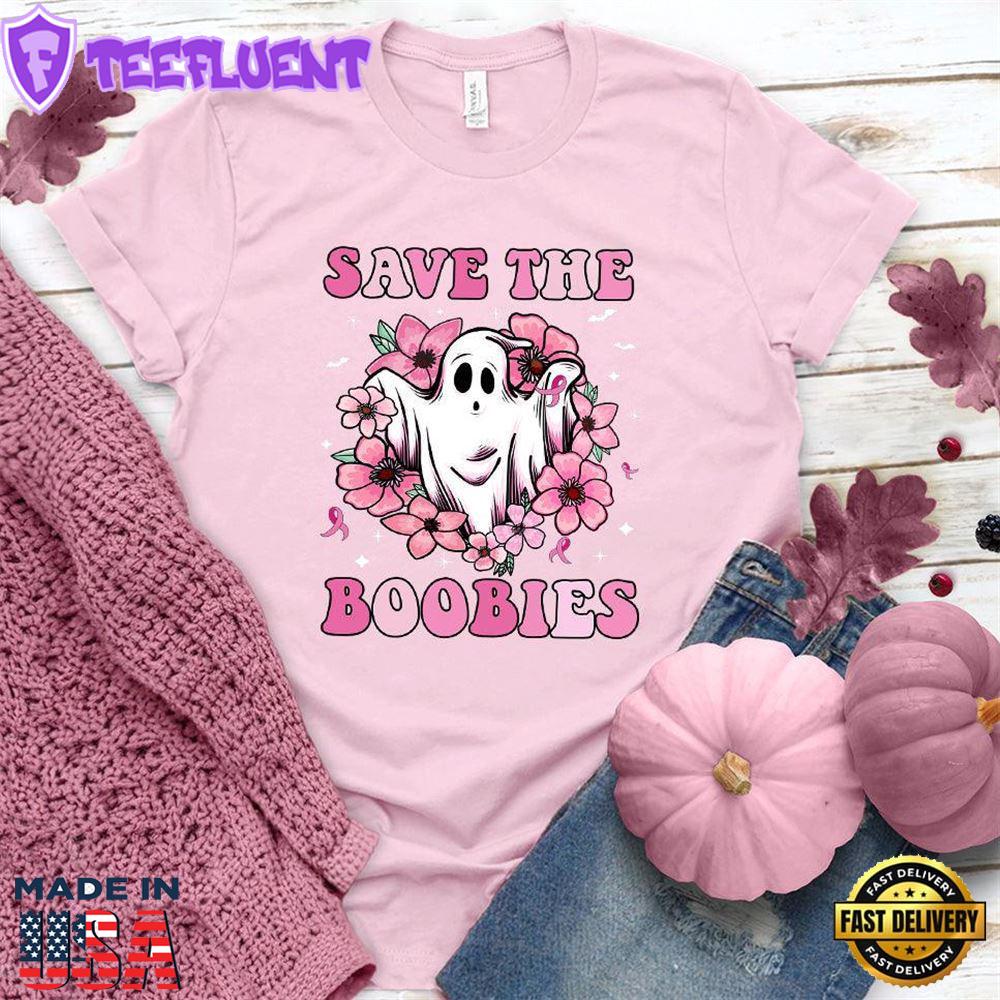 Save The Boobies Version 2 T-Shirt Colored Edition