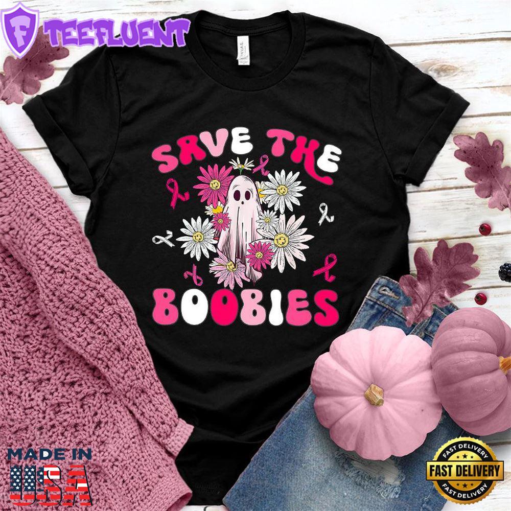 Save The Boobies Version 3 T-Shirt Colored Edition
