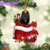 Schipperke In Gift Bag Christmas Ornament, Gift For Christmas