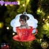Schnauzer On The Cup Christmas Ornament, Gift For Christmas