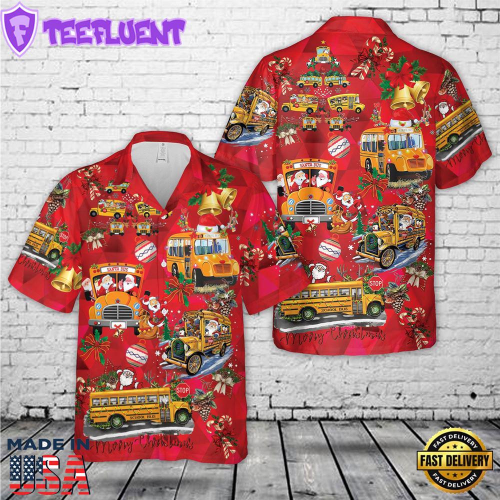 School Bus Driver Christmas Hawaiian Shirt