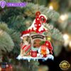 Scotch-Collie With Mushroom House Christmas Ornament, Gift For Christmas