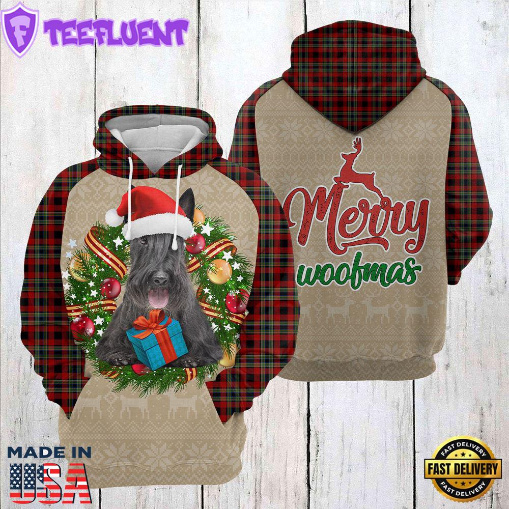 Scottish Terrier Christmas Awesome Christmas Hoodie All Over Print