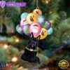 Scottish Terrier With Balloons Christmas Ornament, Gift For Christmas