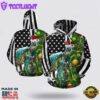 Sea Turtles Us Flag Christmas All Over Print 3D Hoodie