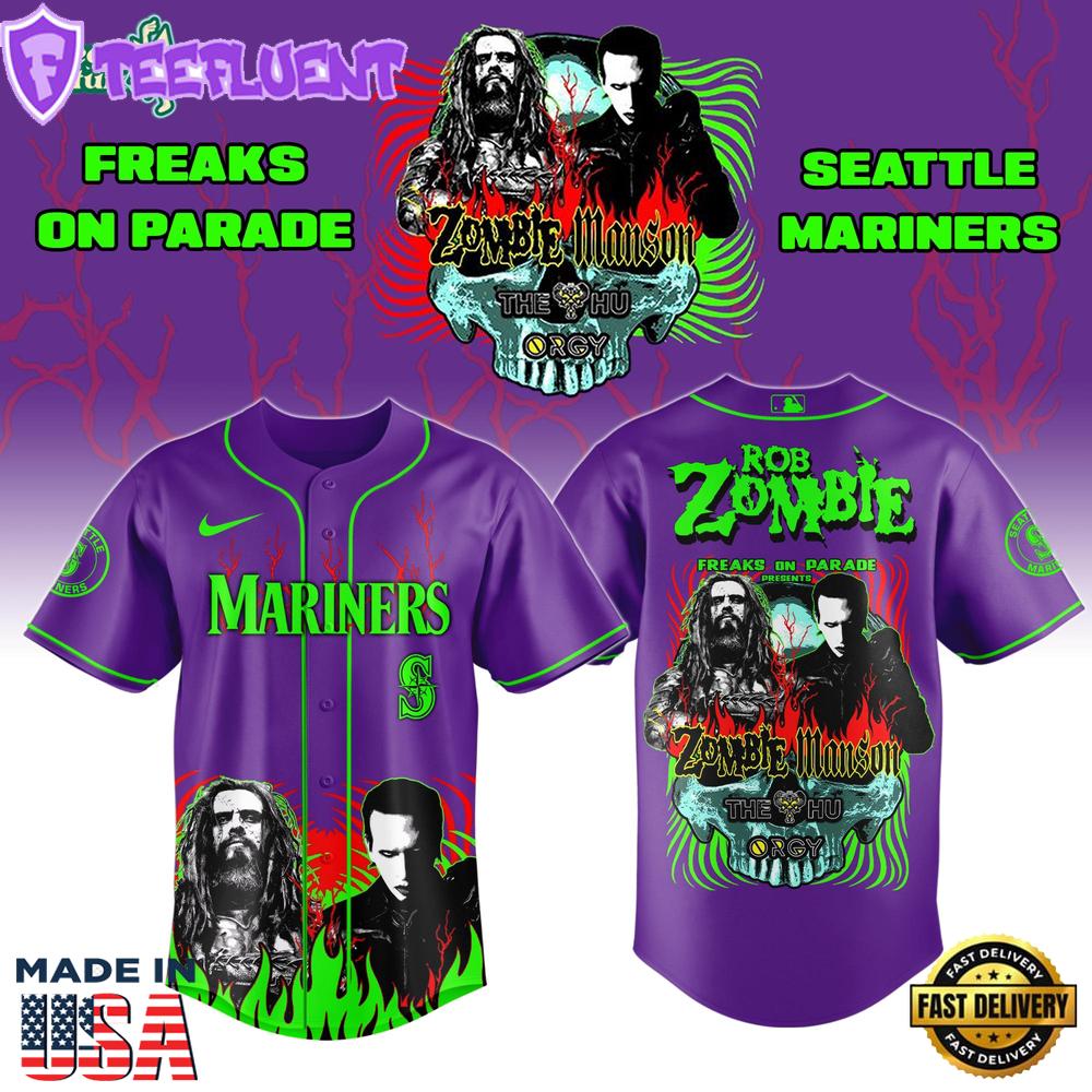 Seattle Mariners x Freaks On Parade Tour 2026 Colab Jersey Limited Edition