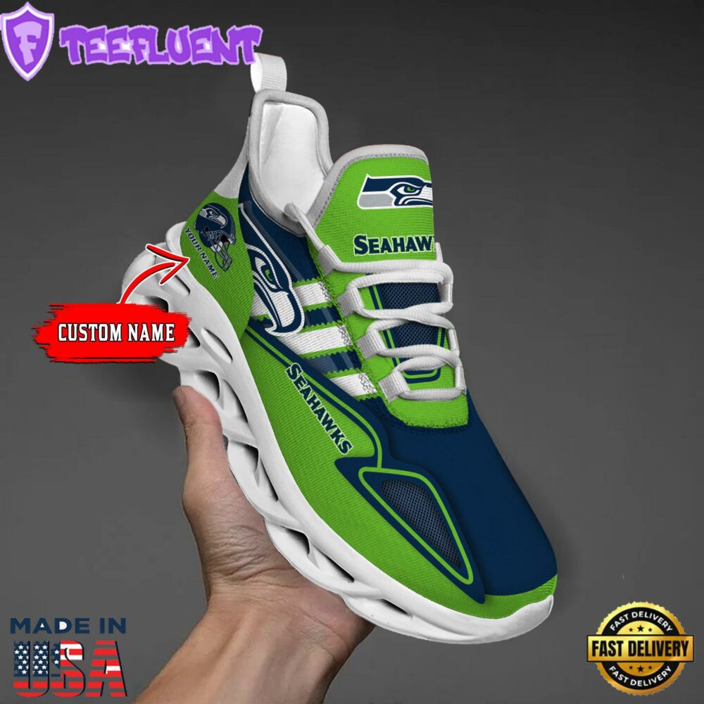 Seattle Seahawks Clunky Max Soul Shoes NFL Personalized 1