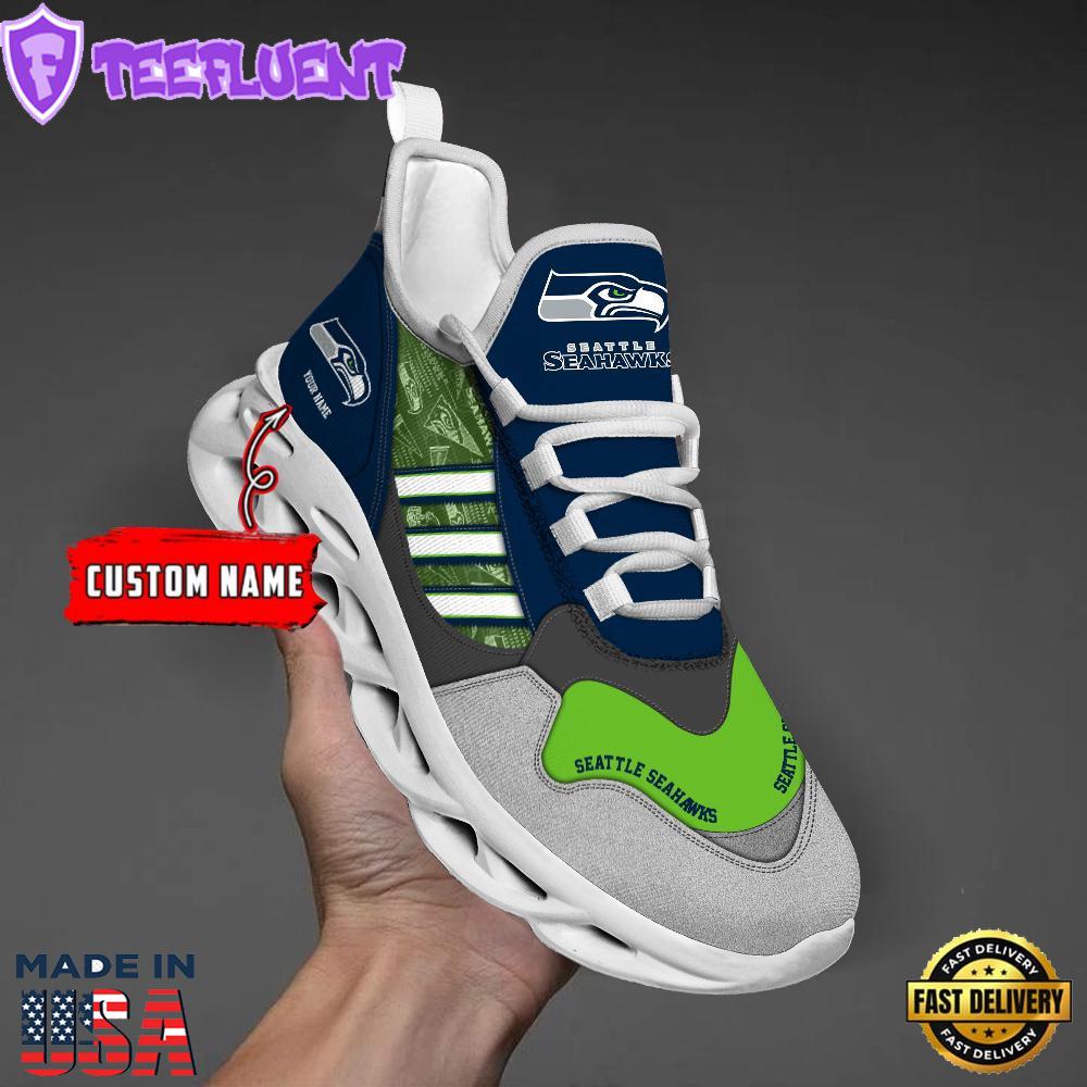 Seattle Seahawks Clunky Max Soul Shoes NFL Personalized