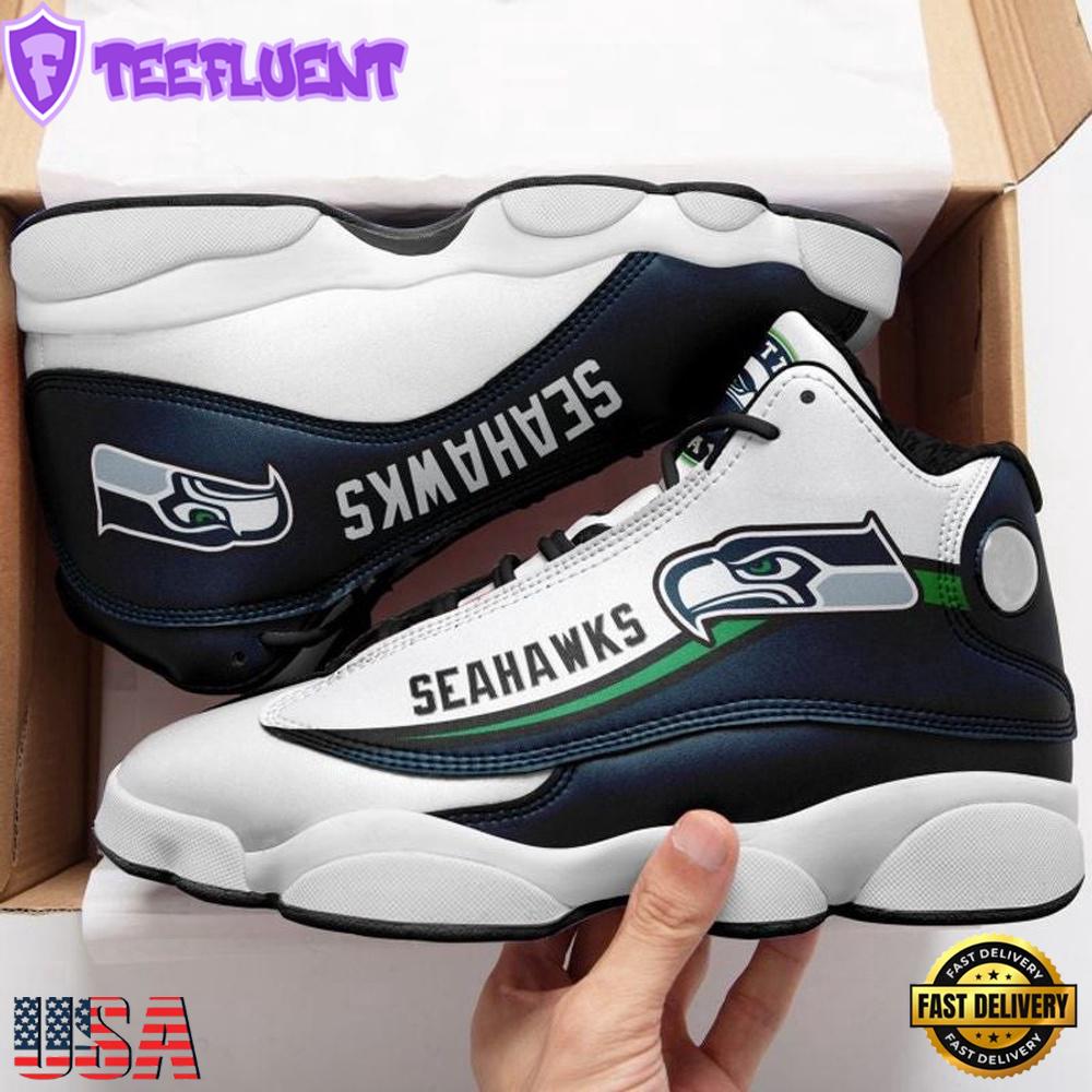 Seattle Seahawks NFL Air Jordan 13 Shoes - Gift For Fans