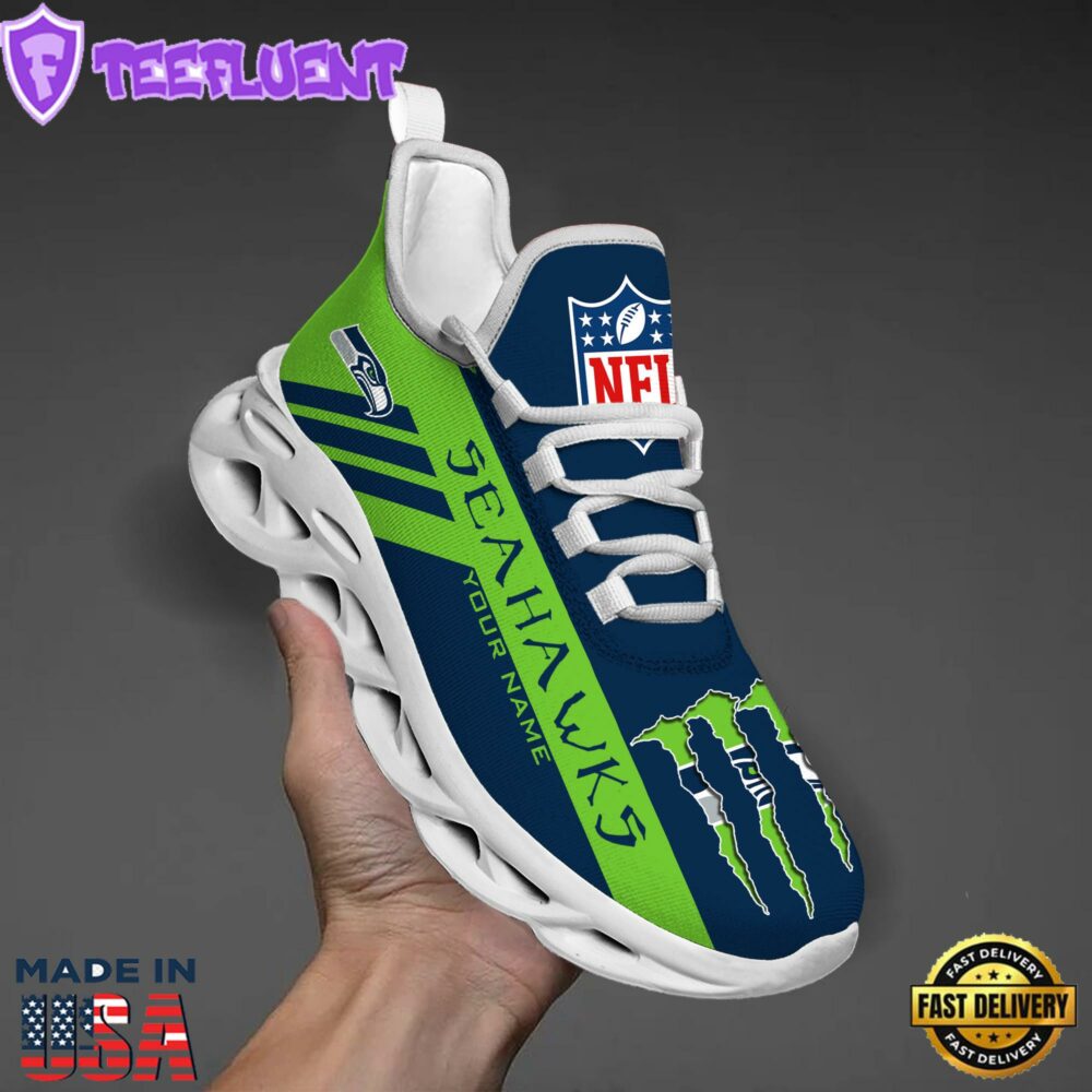 Seattle Seahawks NFL Clunky Max Soul Shoes Personalized