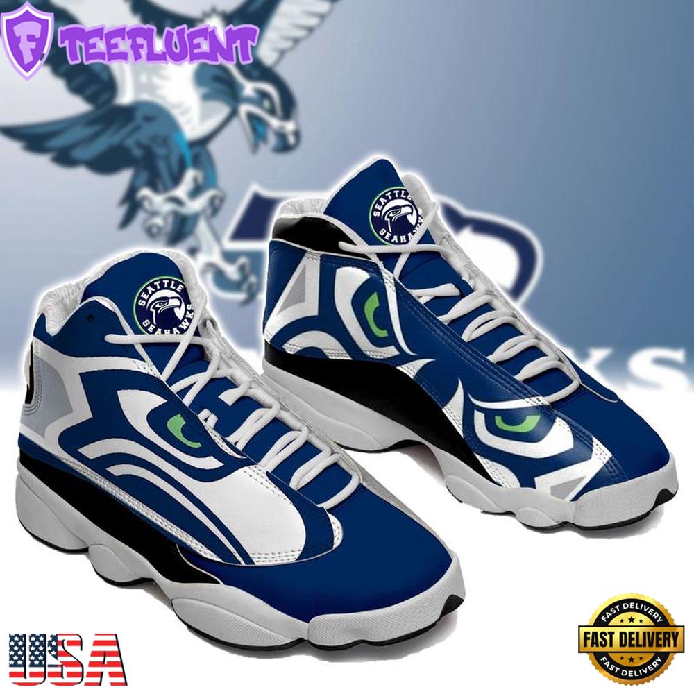 Seattle Seahawks NFL Ver 1 Air Jordan 13 Sneaker - Gift For Fans