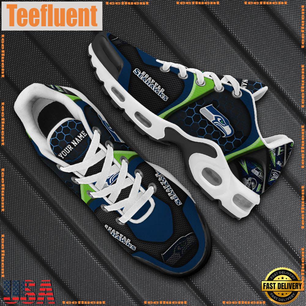 Seattle Seahawks Tn Shoes Personalized Your Name, Football Team Shoes