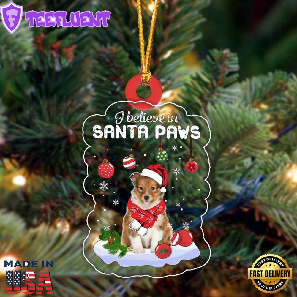 Shetland Sheepdog Christmas Ornament, Gift For Christmas