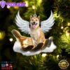 Shiba Inu On The Hands Of Jesus Ornament, Gift For Christmas