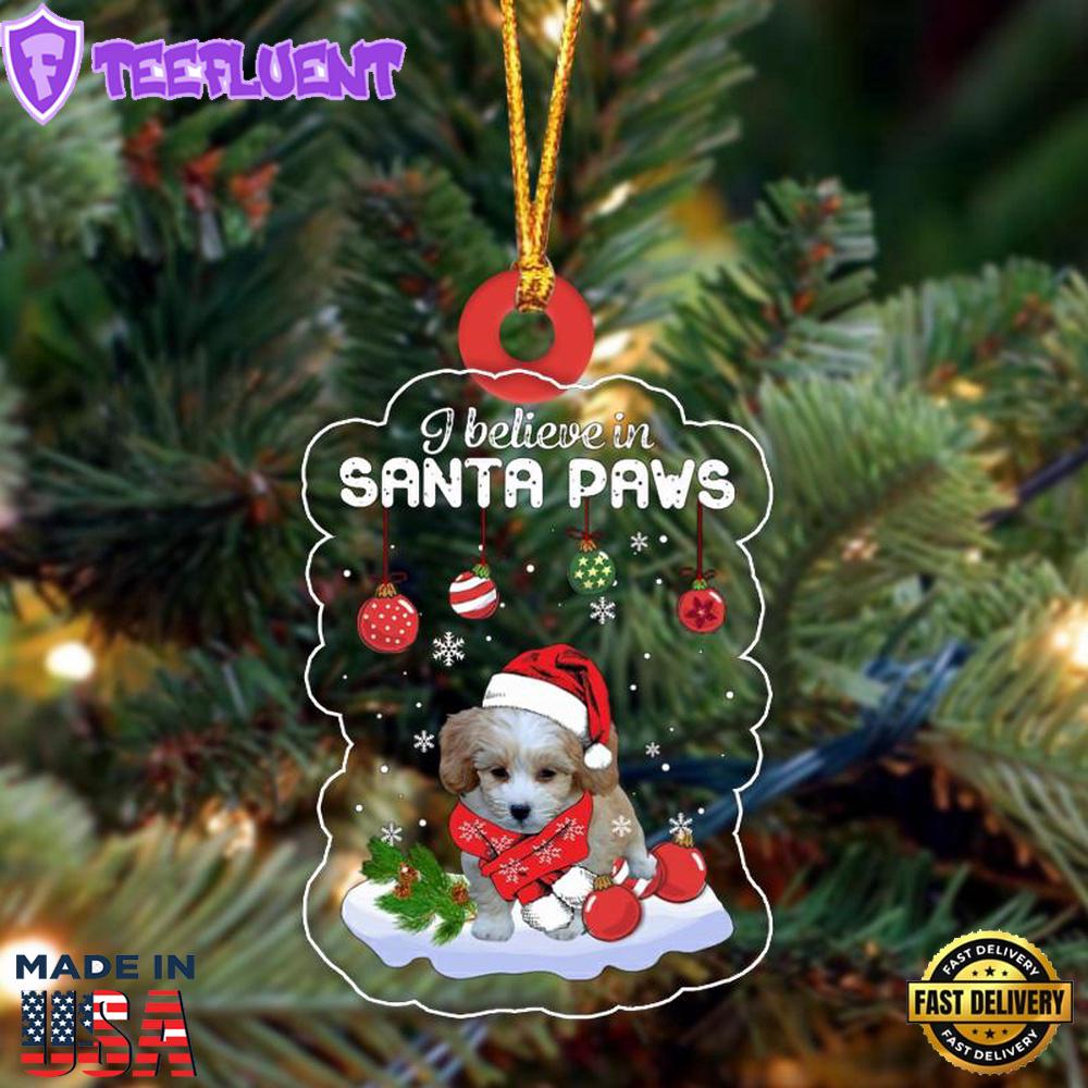 Shih Poo Christmas Ornament, Gift For Christmas