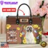 Shih Tzu Dog All You Need Is Love And A Leather Handbag