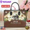 Shih Tzu Dog Are Not Our Whole Life But They Make Our Lives Whole Leather Handbag