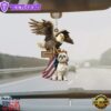 Shih-Tzu And Eagle American Flag Ornament, Gift For Christmas