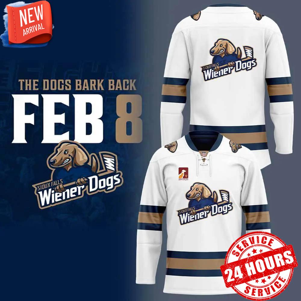 Sioux Falls Stampede Sioux Falls Wiener Dogs Limited Edition Hockey Jersey