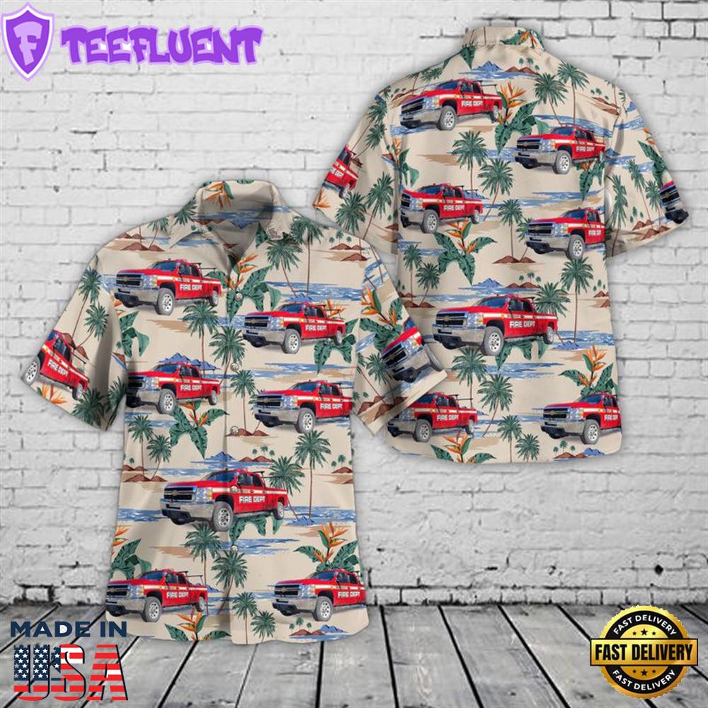 Skagway Volunteer Fire Department, Skagway, Alaska Christmas Hawaiiaan Shirt