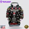 Skull Christmas Dead Inside All Over Print 3D Hoodie