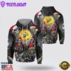 Skull Santa Motorcycle Merry Christmas All Over Print 3D Hoodie