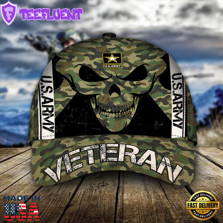 Skull US Army Veteran Classic Cap