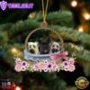 Skye Terrier Dogs In The Basket Ornament, Gift For Christmas