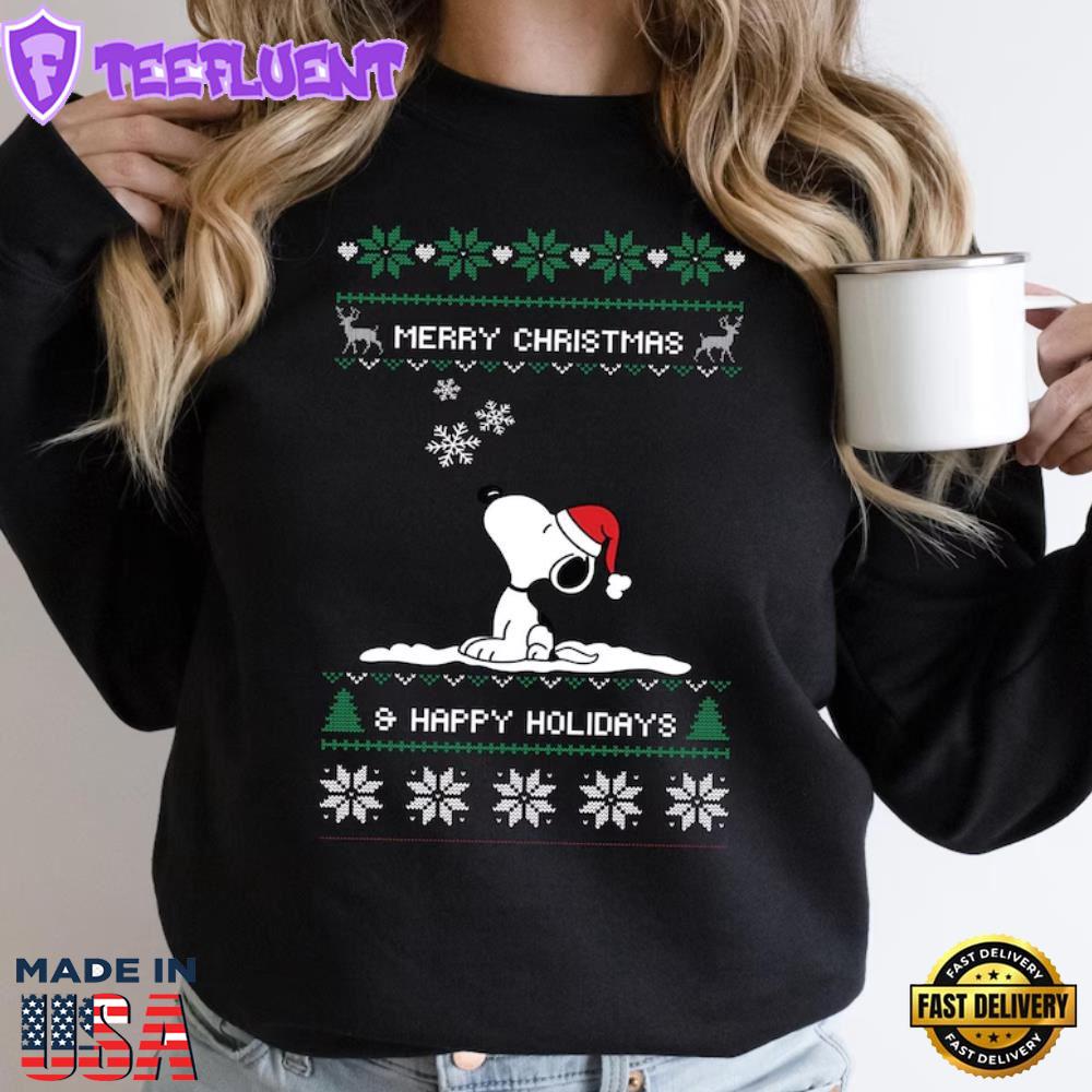 Snoopy Merry Christmas Shirt, Snoopy Dog New Year Shirt